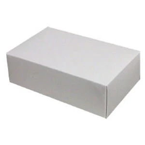 1 lb. White 2 Layer Candy Boxes