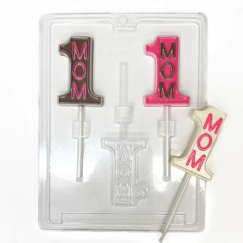 #1 Mom Lollipop Chocolate Mold
