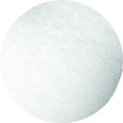 12 in. Round Silver Foil Cake Drum