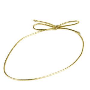 14 in. Gold Metalic Stretch Loop