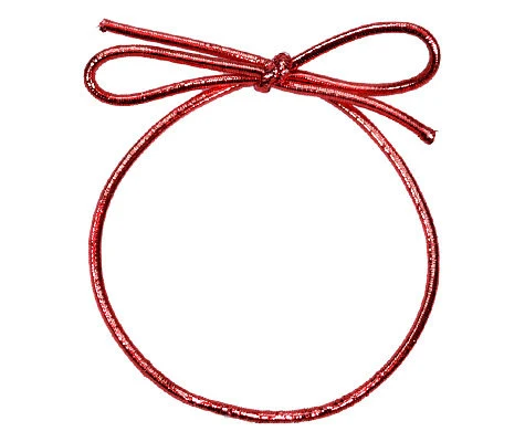 18 Inch Red Metalic Stretch Loops
