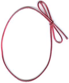 25 in. Red Metallic Stretch Loops