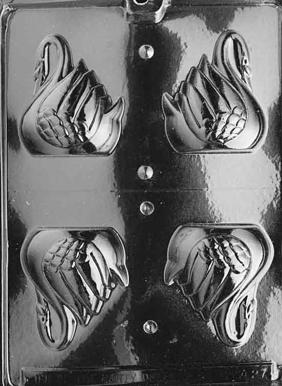 3-D Medium Swan Candy Mold