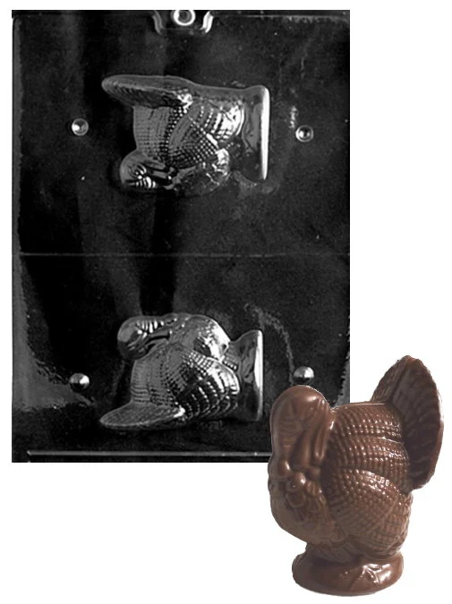 3-D Medium Turkey Candy Mold