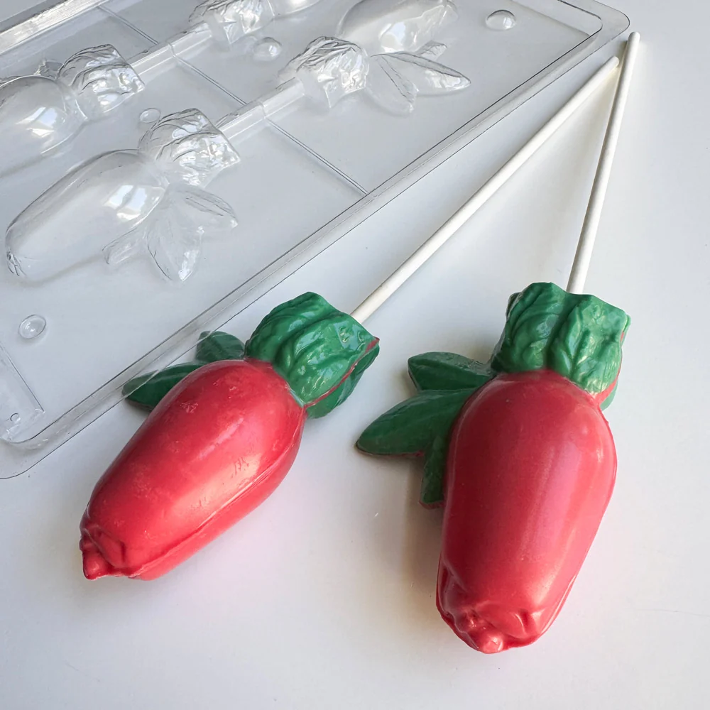 3D Rose With Leaves Candy Mold - Image 2