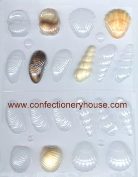 3-D Small Seashells Candy Mold