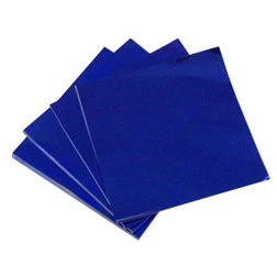 3x3 inch Dark Blue Foil Candy Wrappers