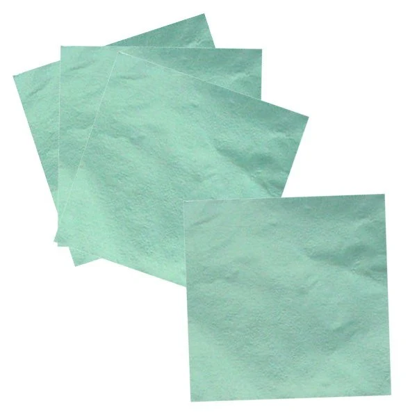 3x3 inch Light Jade Foil Candy Wrappers