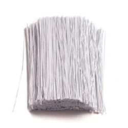 #30 White Covered Floral Wire 6 in.