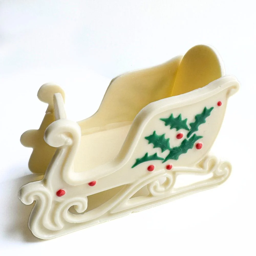 3D Sleigh Candy Mold Two Part Set - Image 2