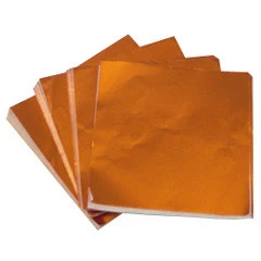 3x3 inch Orange Foil Candy Wrapper
