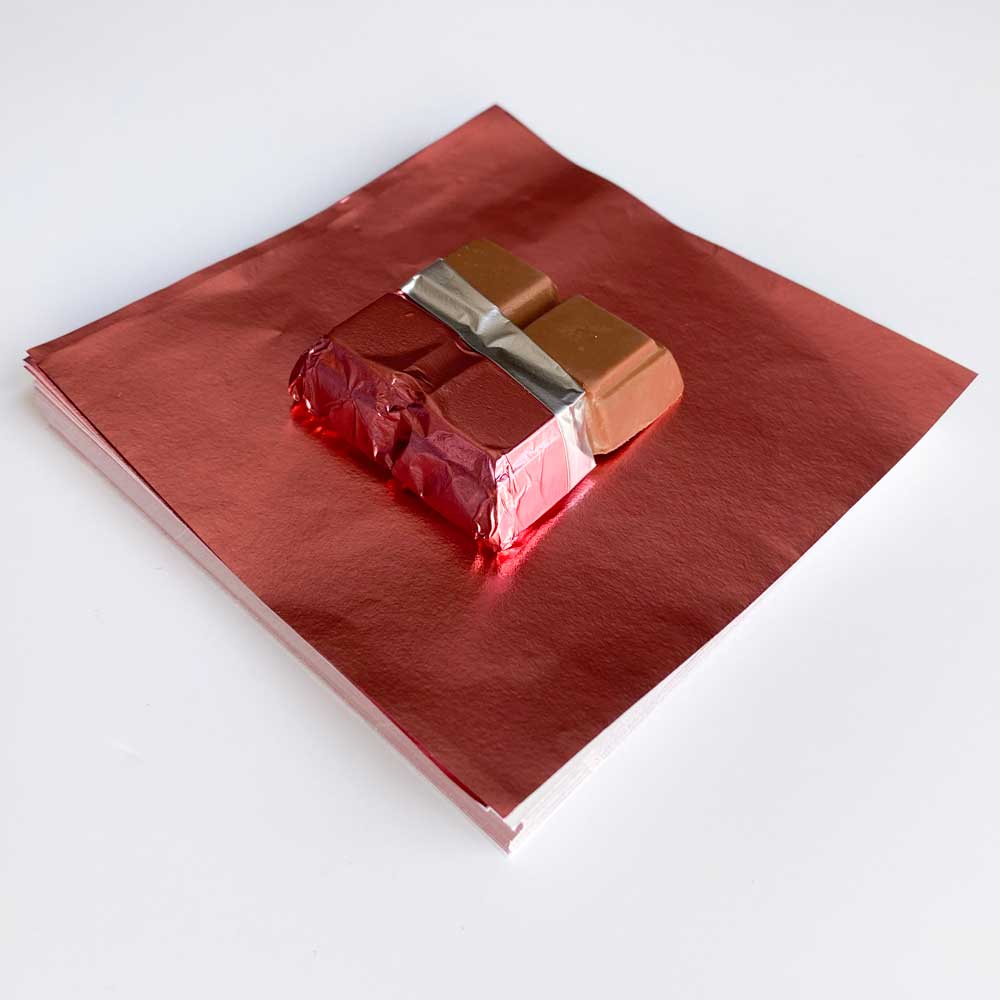 4x4 inch Pink Foil Candy Wrappers - Image 2