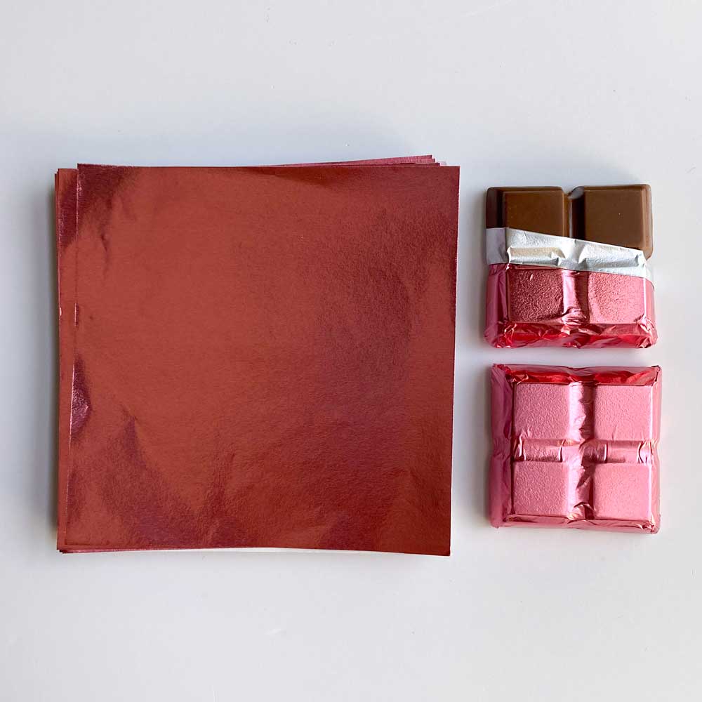 4x4 inch Pink Foil Candy Wrappers - Image 3