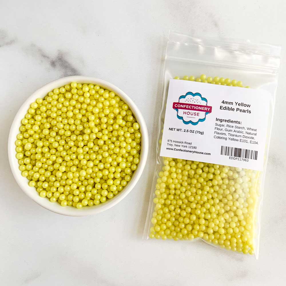 4MM Yellow Gold Edible Pearls - Image 3
