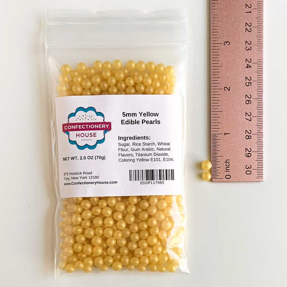 5MM Gold Edible Pearls - Image 2
