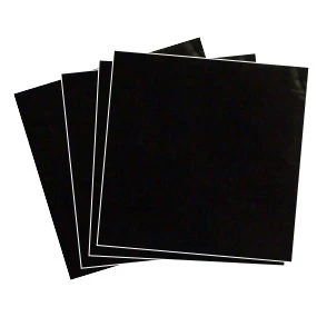 6x6 inch Black Foil Candy Wrappers