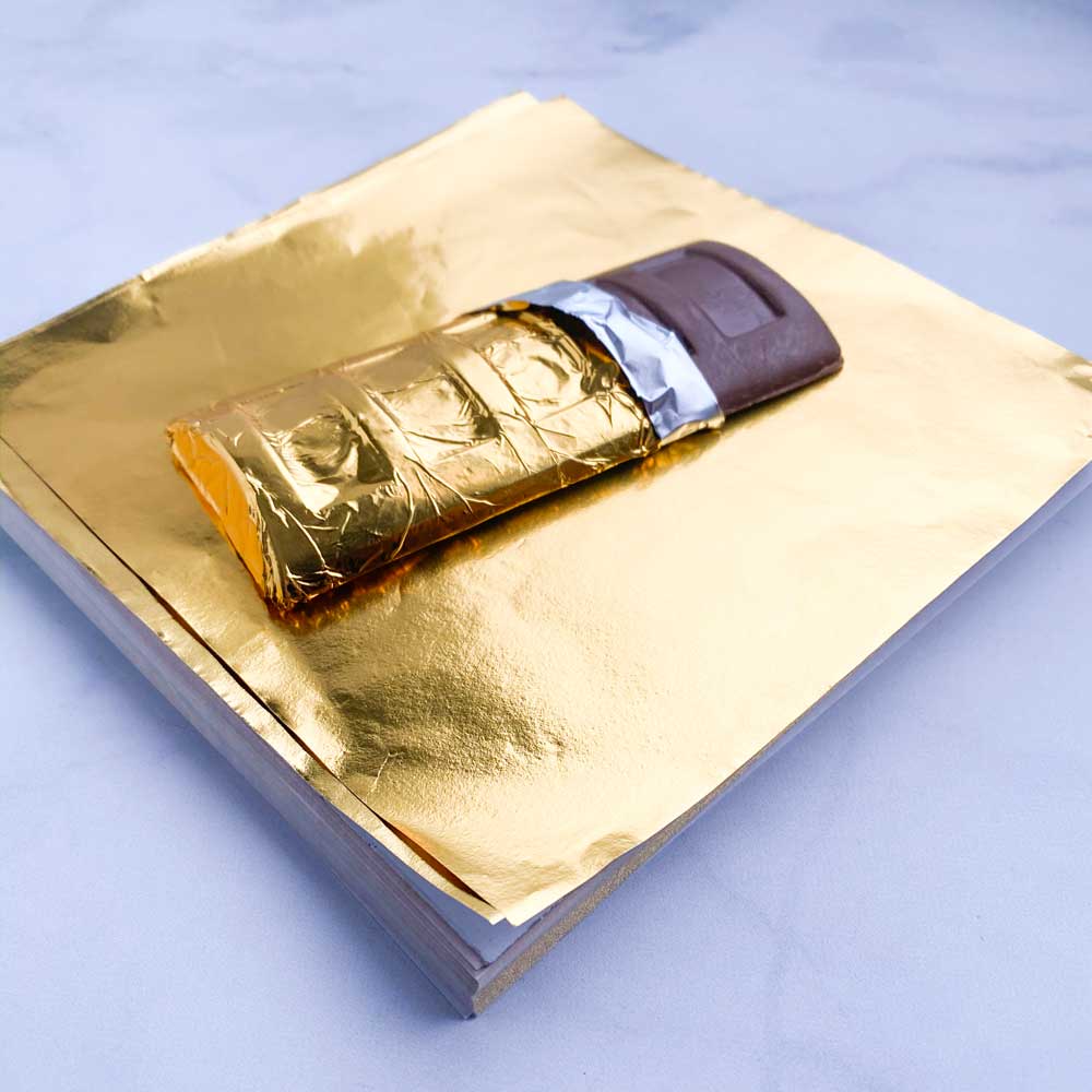 6x6 Inch Gold Foil Candy Wrappers - Image 2