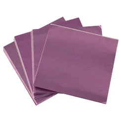 6X6 inch Lavender Foil Candy Wrappers