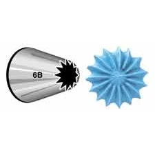 6B Open Star Decorating Tip