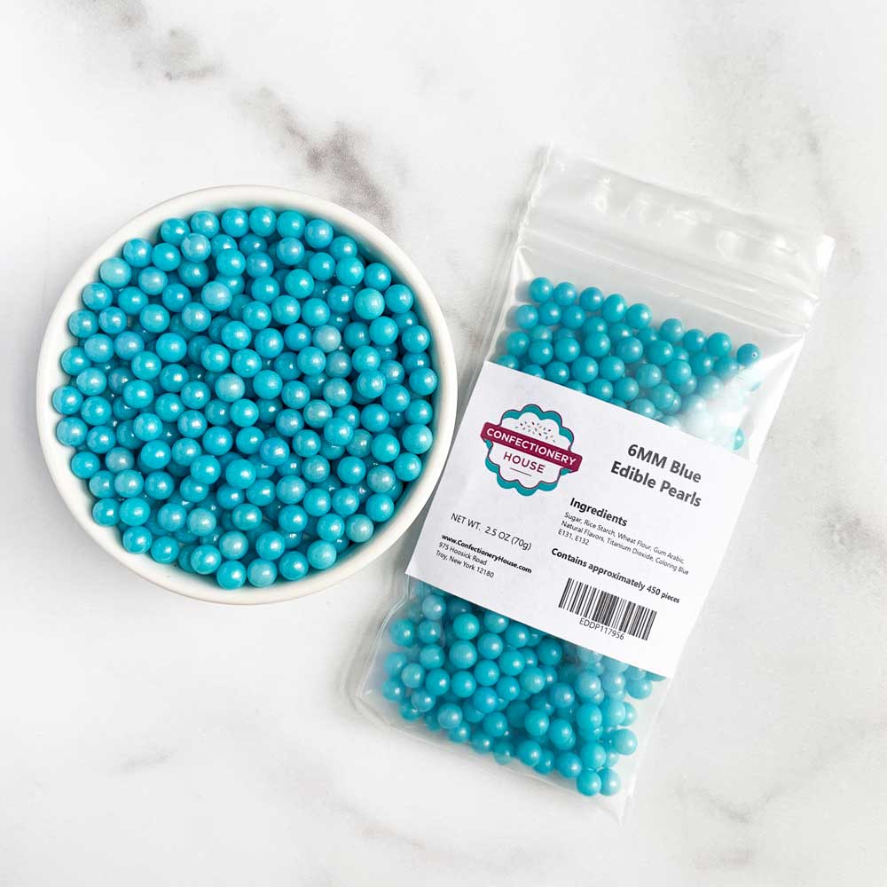 6MM Blue Edible Pearls - Image 2