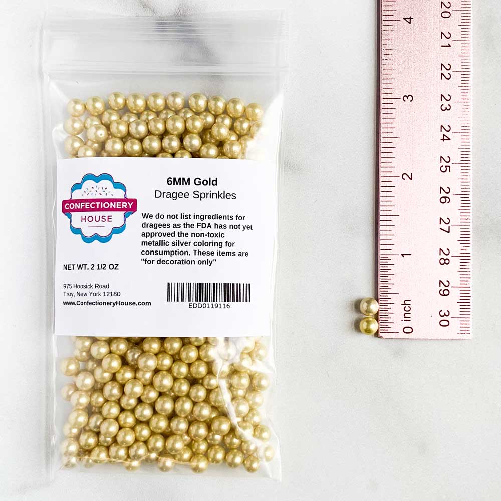 6MM Gold Dragees - Image 2