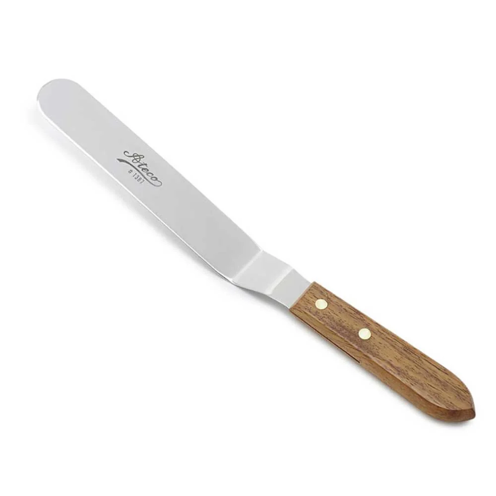 8 Inch Angled Spatula with Rosewood Handle