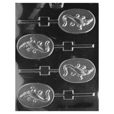 Alligator on Oval Pop Mold
