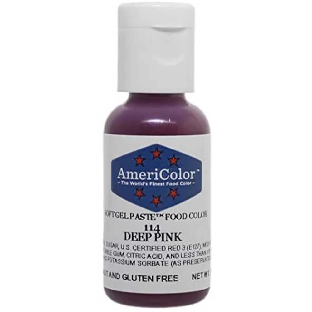 Deep Pink AmeriColor Gel Paste Food Color