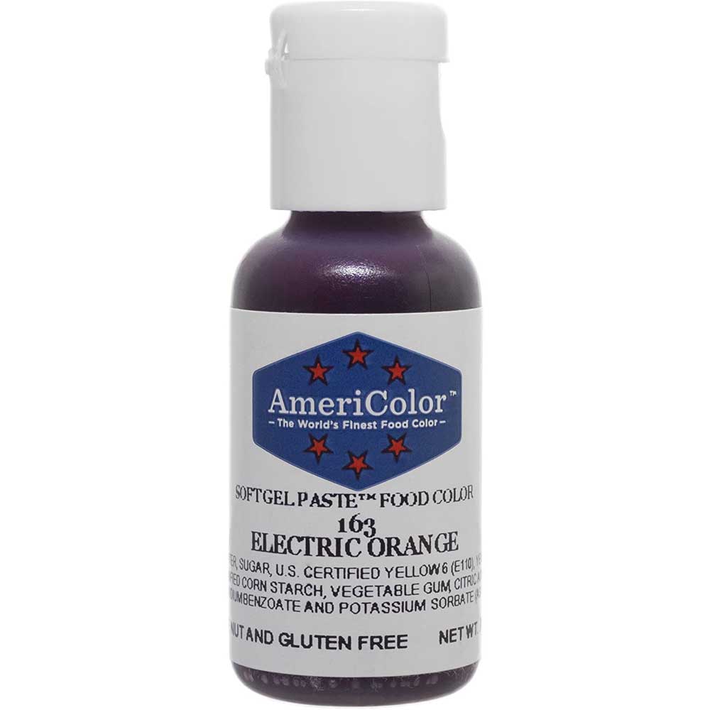 Electric Orange AmeriColor Gel Paste Food Color
