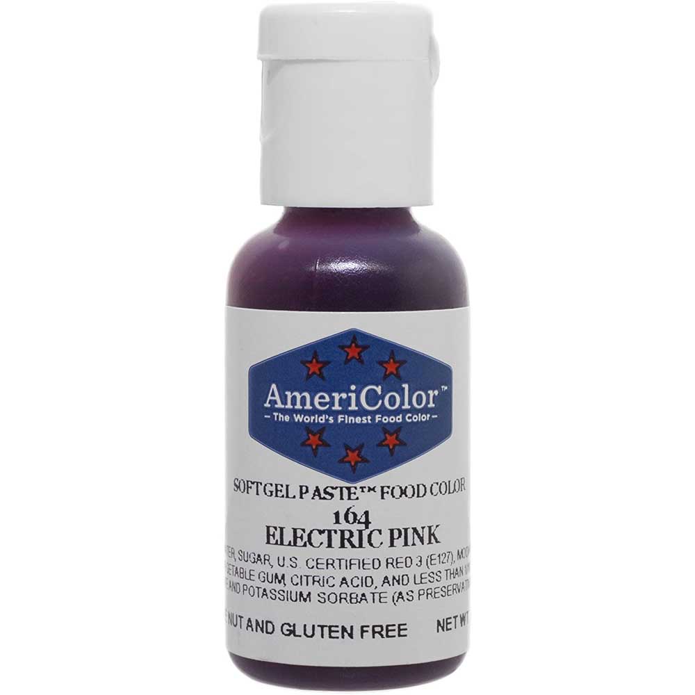 Electric Pink AmeriColor Gel Paste Food Color