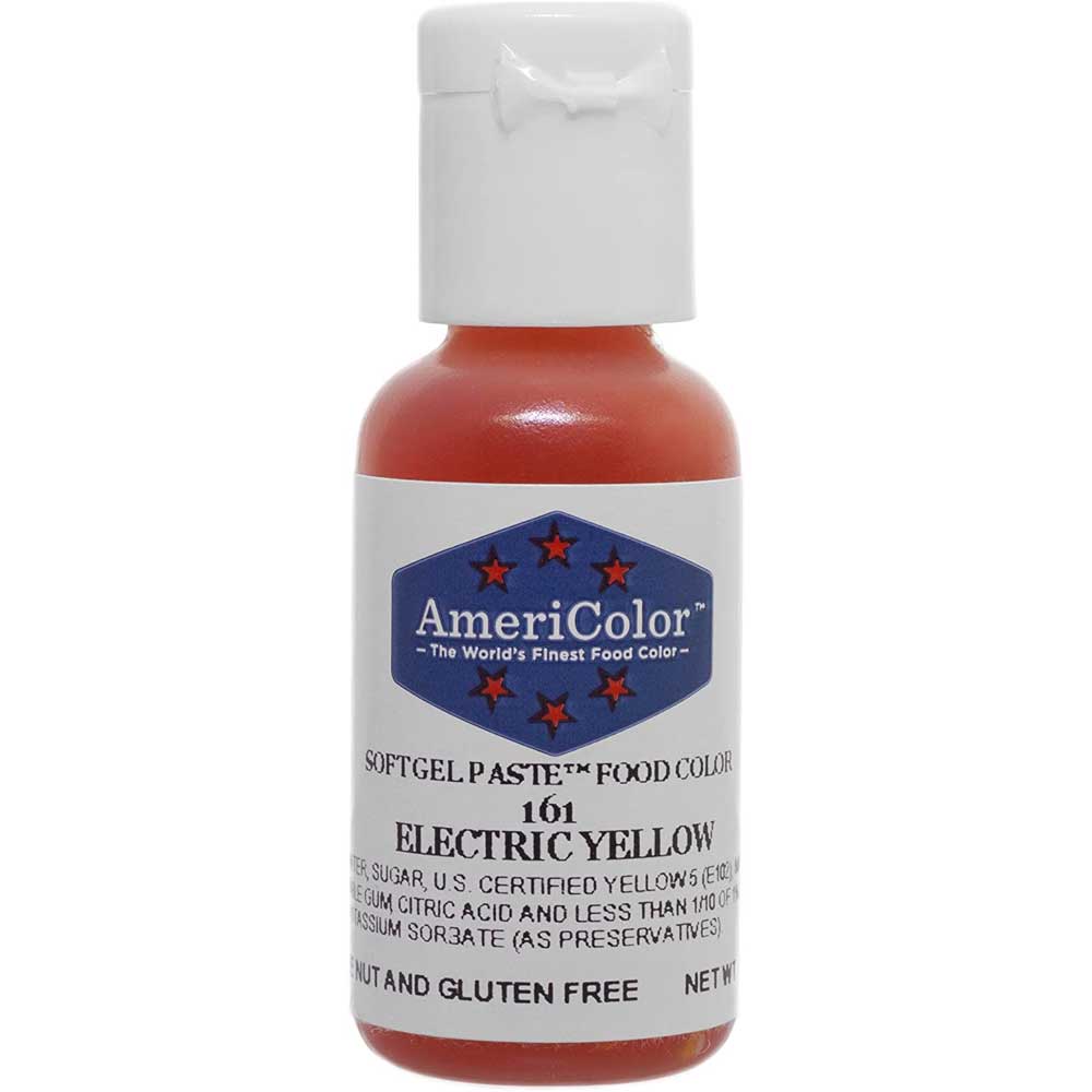 Electric Yellow AmeriColor Gel Paste Food Color