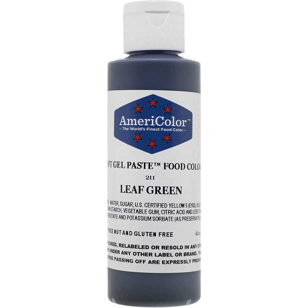 Leaf Green AmeriColor Gel Paste Food Color 4.5 ounces