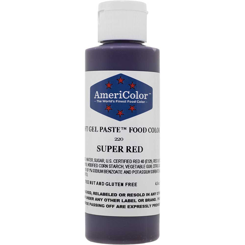 Super Red AmeriColor Gel Paste Food Color 4.5 ounces