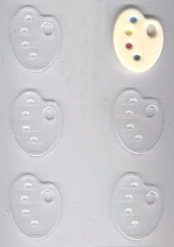 Artist Palette Candy Mold