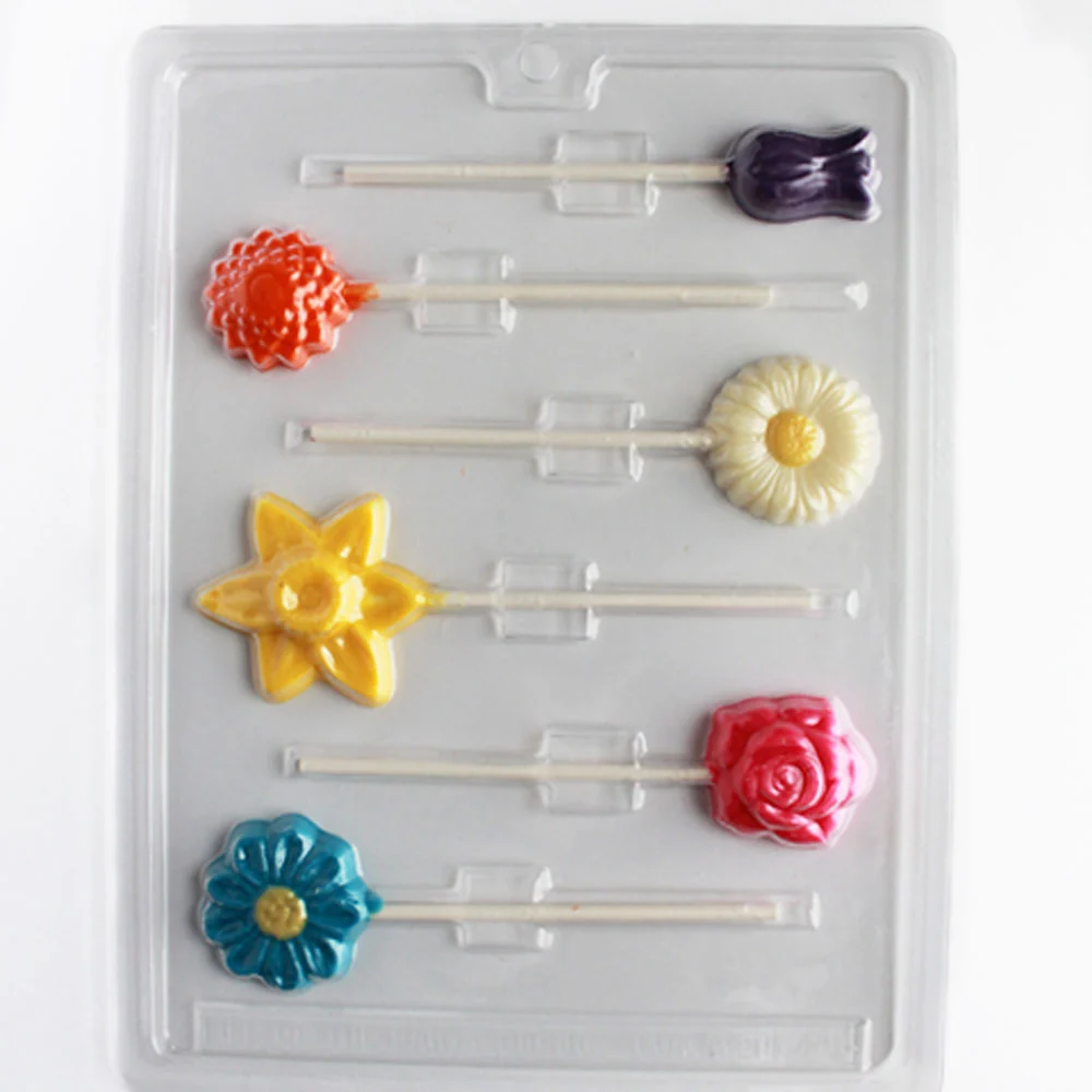 Assorted Flowers Lollipop Mold - Image 3