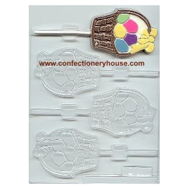 Basket Of Eggs Pop Candy Mold