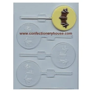 Bat On Moon Lollipop Chocolate Mold