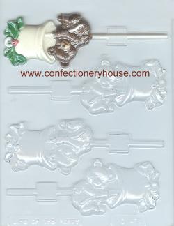 Bear On Bell Pop Candy Molds