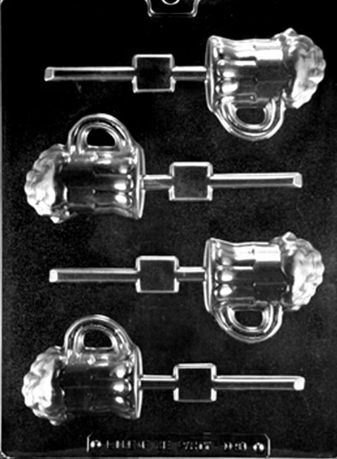 Beer Mug Lollipop Chocolate Mold