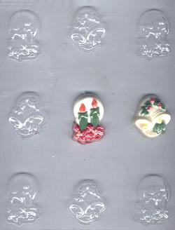 Bells and Candles Candy Mold