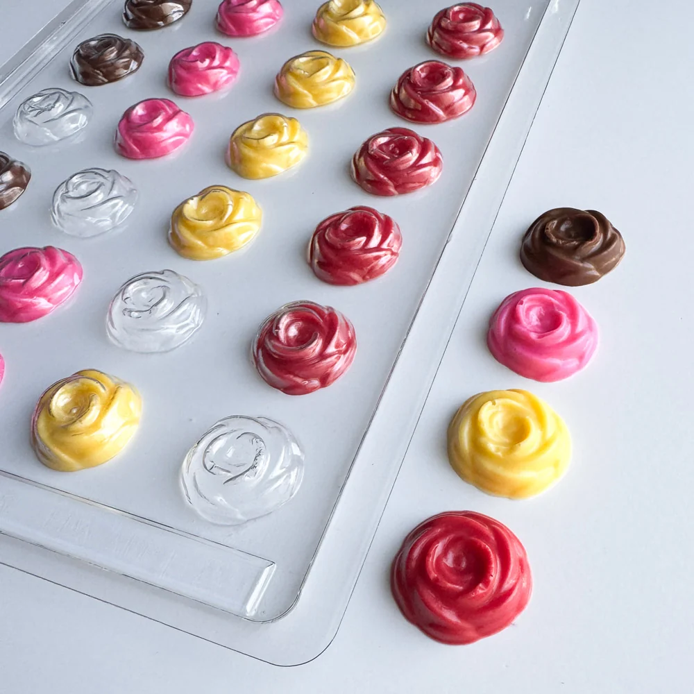 Bite Size Rose Pieces Candy Mold - Image 2