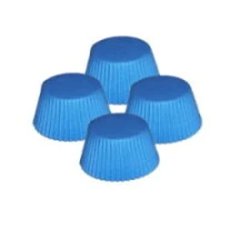 Blue Mini Muffin Cups