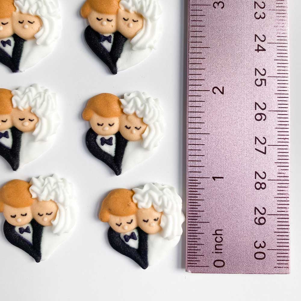 Bride and Groom Icing Pieces - Image 3