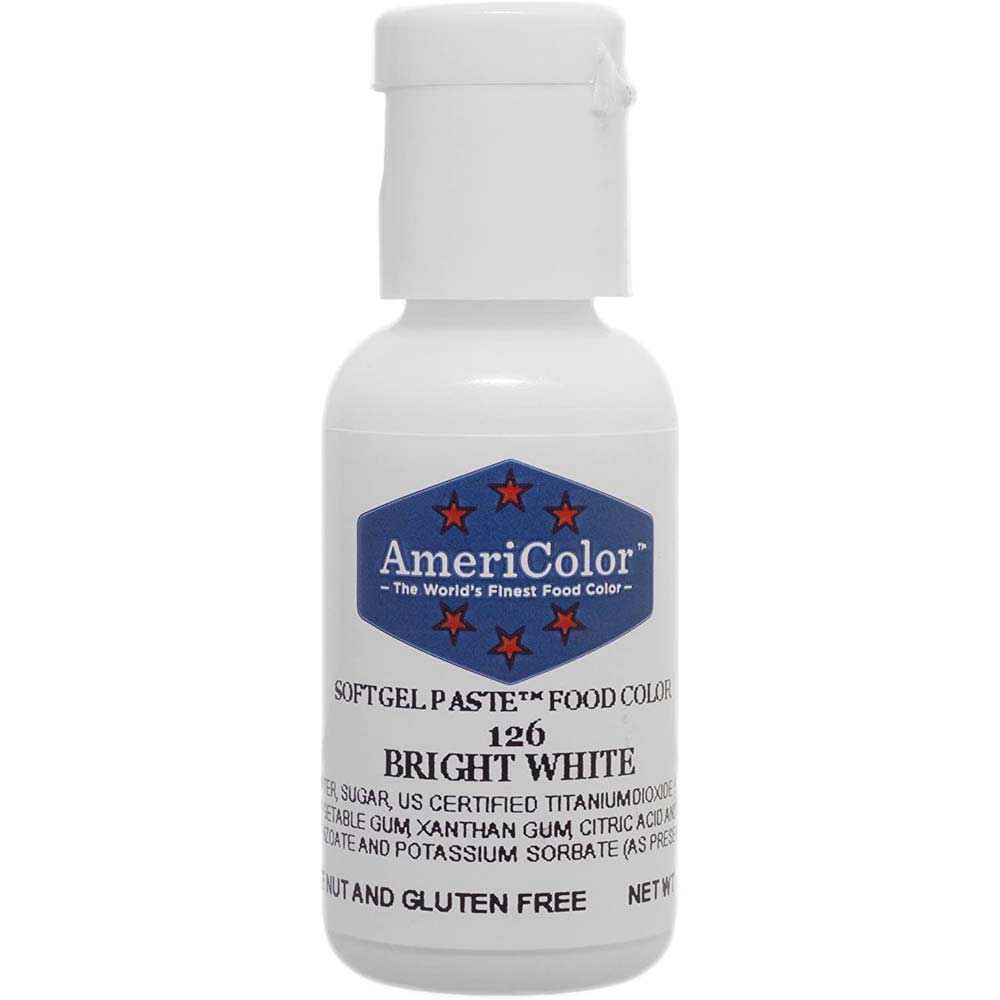 Bright White AmeriColor Gel Paste Food Color