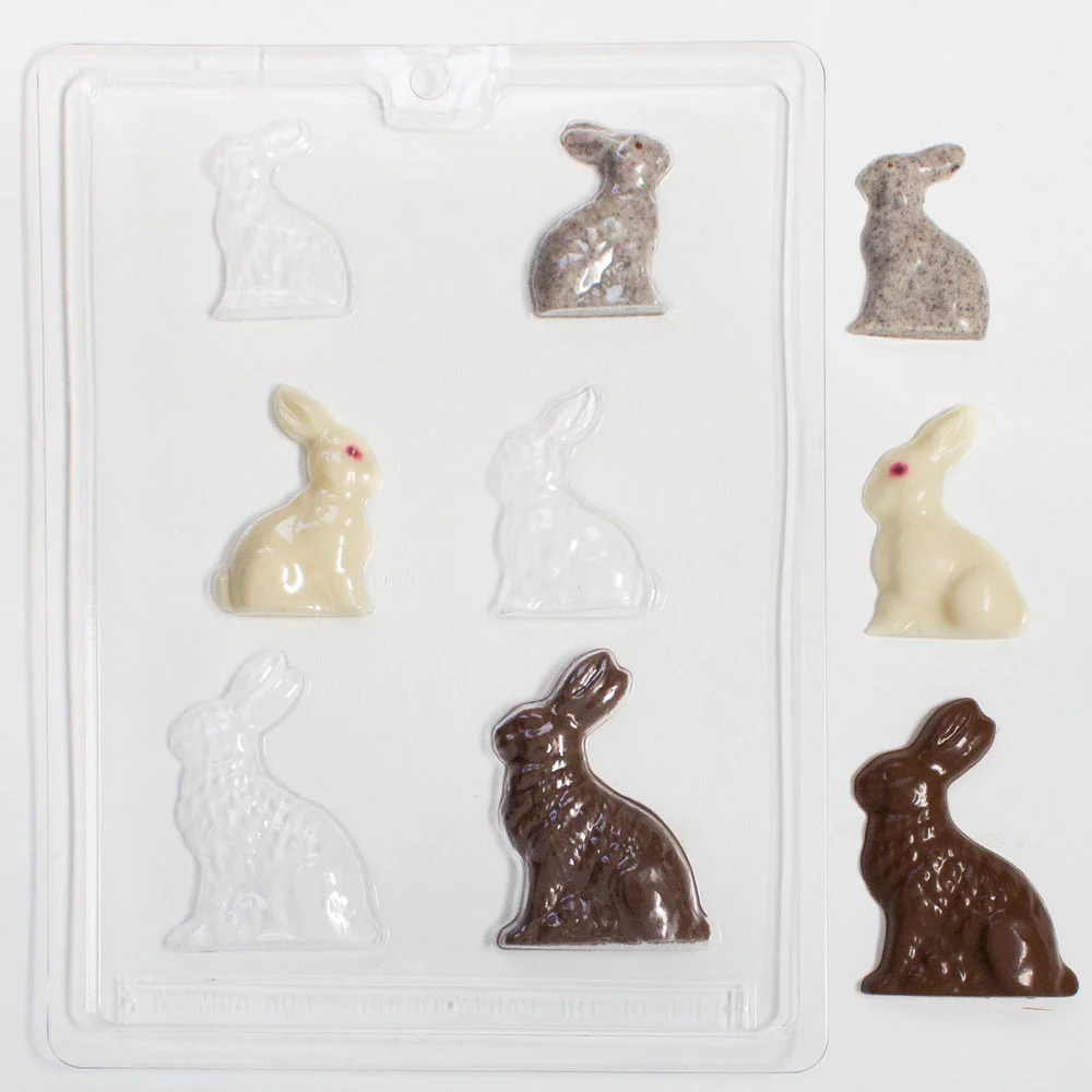 Bunnies In Three Sizes Candy Mold