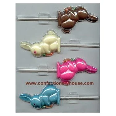 Bunny With Carrot Pop Candy Mold