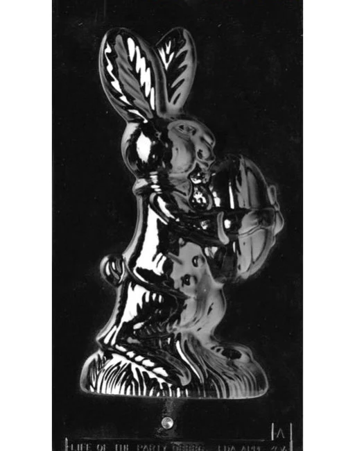 3D Large Bunny with Egg Candy Mold Part A