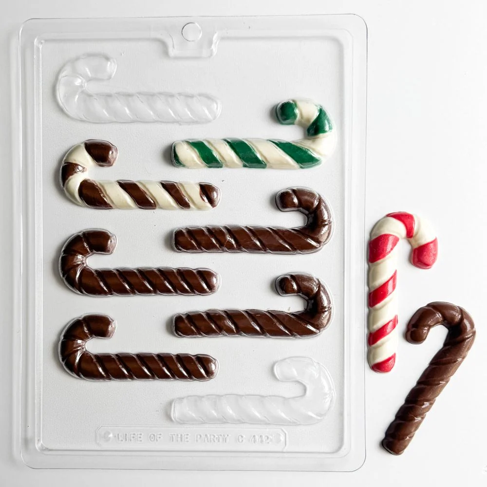 Candy Cane 4"  Pieces Candy Mold