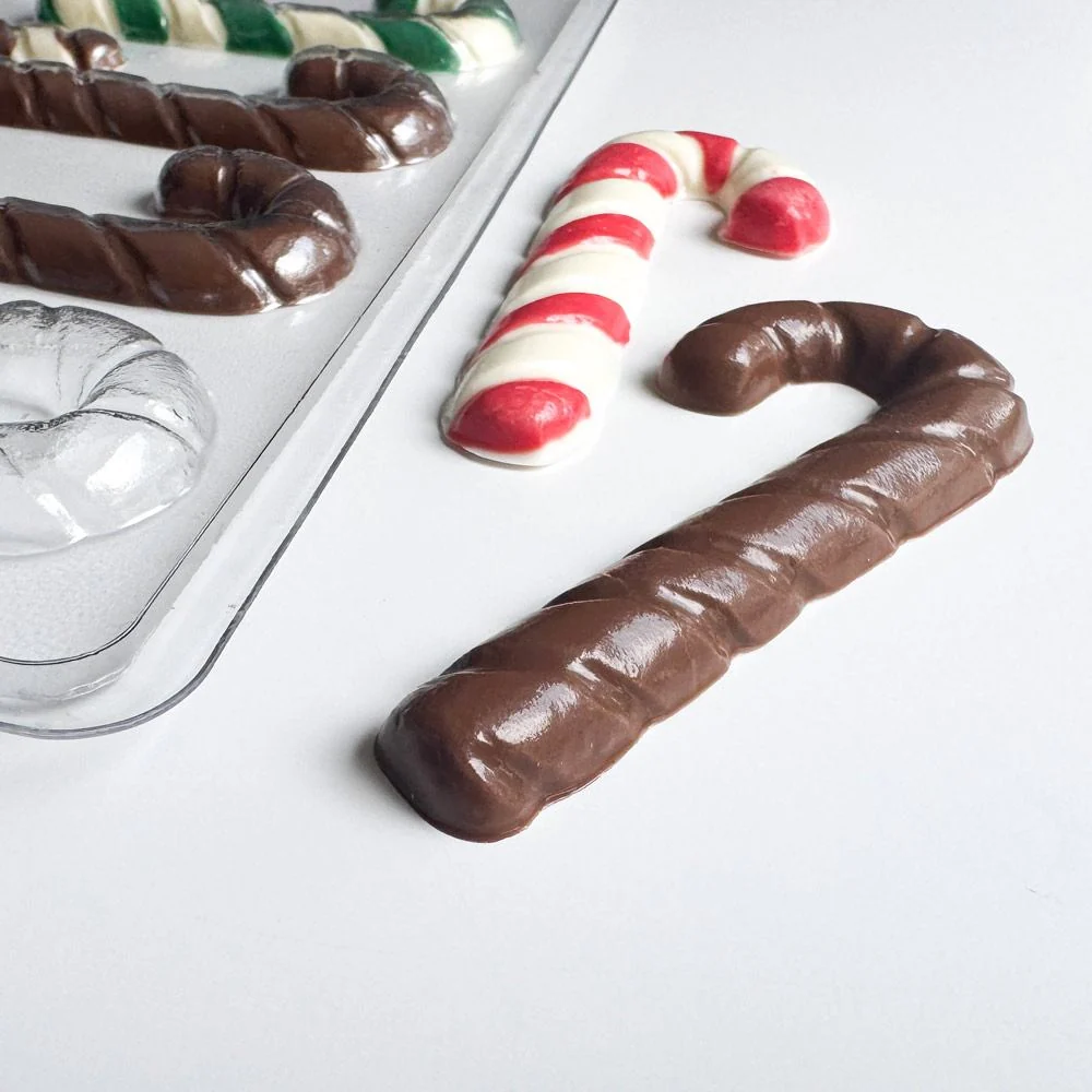 Candy Cane 4"  Pieces Candy Mold - Image 3