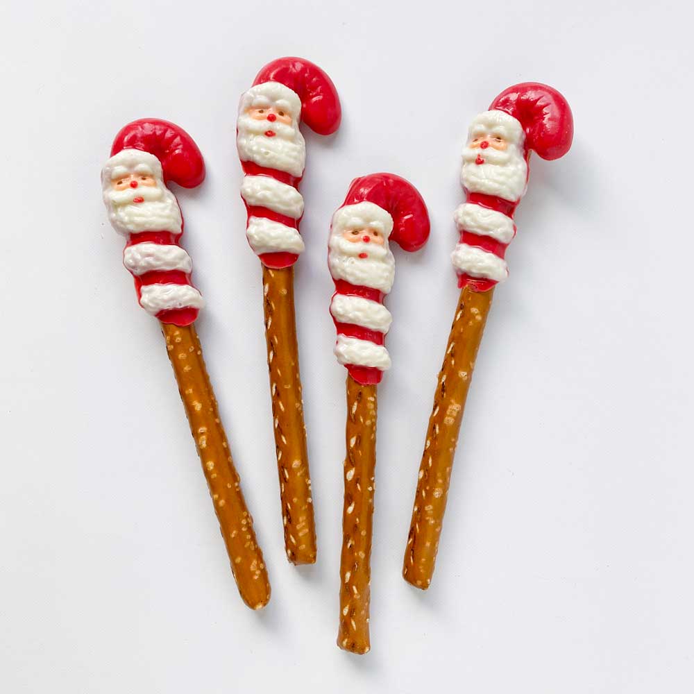 Candy Cane Santa Pretzel Rod Mold - Image 2